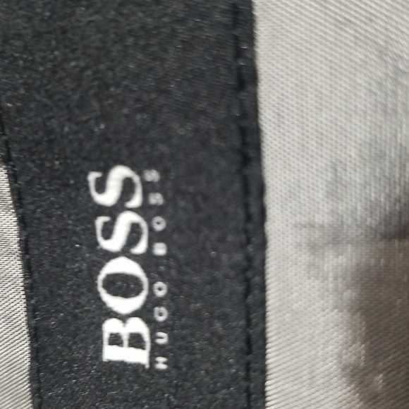 ☆☆ HUGO BOSS☆☆ Sports Coat Gray w/ Wht Pinstripes Sharp 2 Wool Men’s 46 - Picture 2 of 5